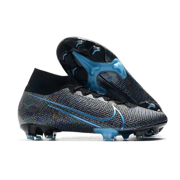 Zapatos Nike Mercurial Superfly Elite DF FG Longitud de onda Negro Azul